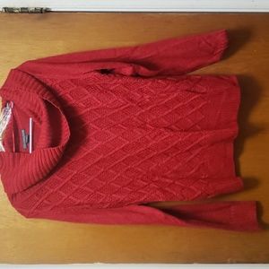 Red Covington sweater size Large